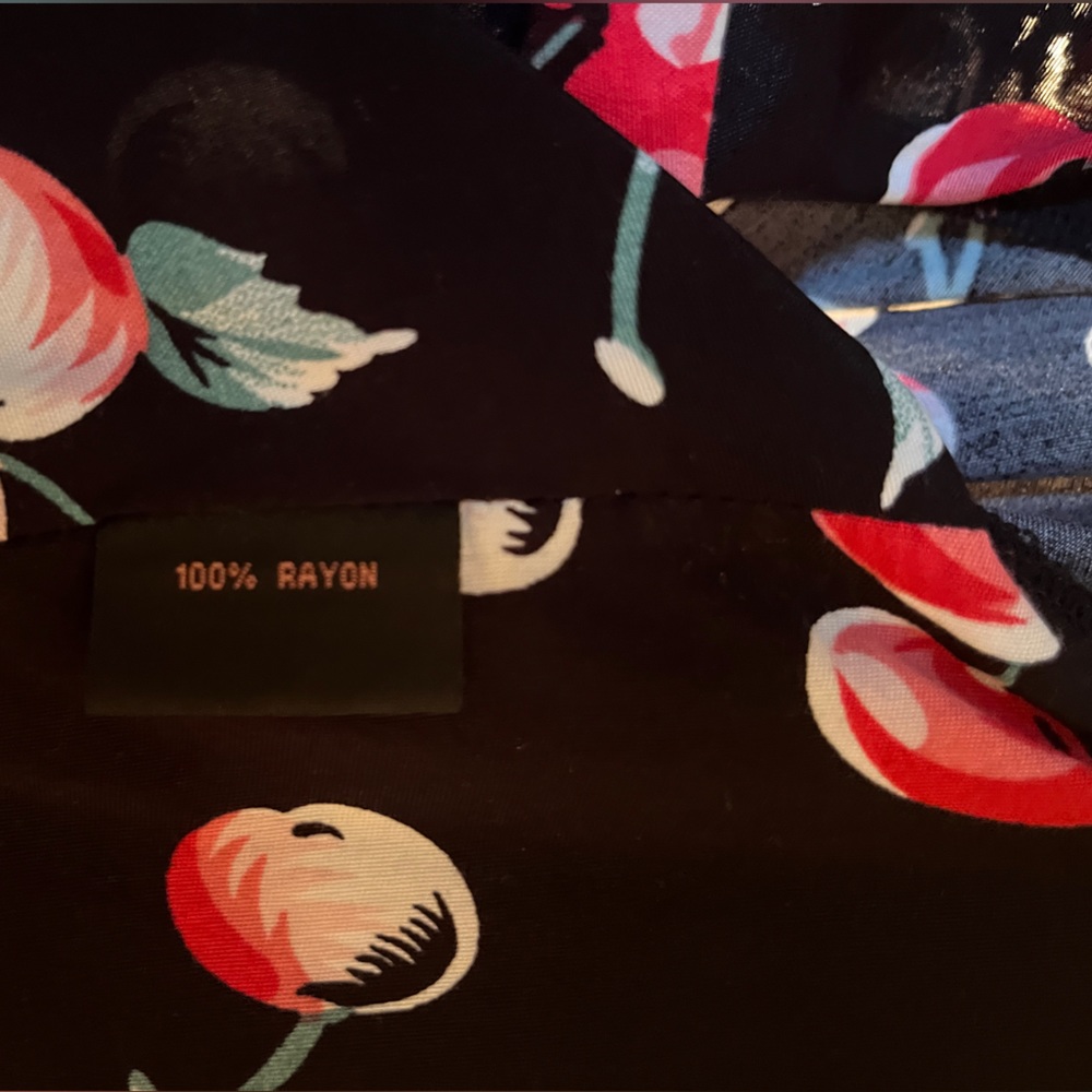 Trashy Diva Flutter Tie Front Cherry Print Crop C… - image 4